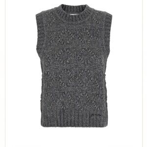Ganni Wool Cotton Bubble Vest